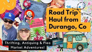 Road Trip Haul, Durango Co. - Thrifting, Antiquing & Flea Market Shopping for Junk Journal Supplies