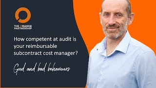 Is your Cost Manager competent at cost audit?