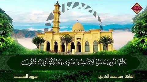 سورة الممتحنة للقارئ رعد محمد الكردي