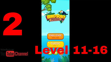 Bird sort color puzzle - 🦆🐥🐦 11 - 16 Levels & Challenges (Mobile Gameplay) | TDM Gamer