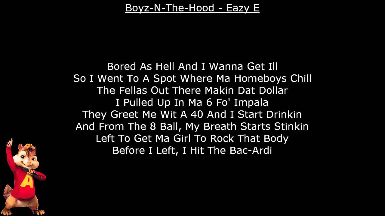 eazy e boyz n the hood lyrics