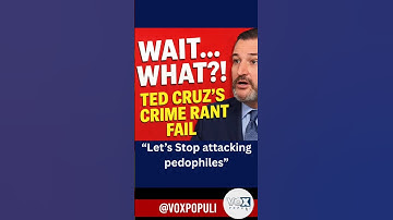 Zei Ted Cruz net... stop met het aanvallen van pedofielen?