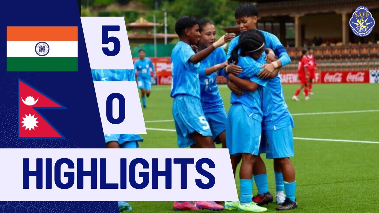 SAFF U-17 Women's  Championship 2025 | INDIA vs NEPAL – Match Highlights