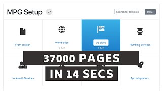 How to generate 37000 unique Wordpress pages in 14 seconds with Multiple Pages Generator plugin