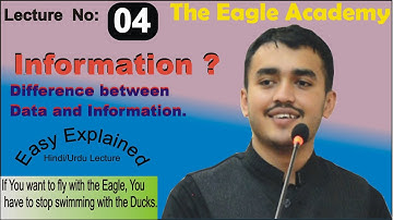 Difference between Data and Information. By Sardar Murad Imtiaz