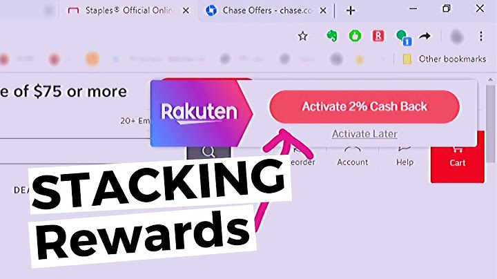 How to Stack Rewards, like Rakuten and Chase Offers, for Maximum Cash Back!