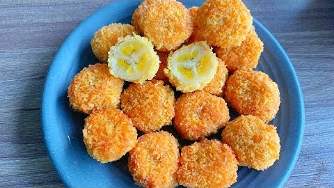 Nhà có chuối chín làm món bánh chuối chiên xù giòn rụm thơm ngon hấp dẫn - MÓN NGON NB