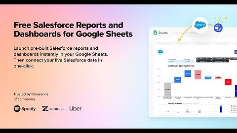 Salesforce Report Templates in Google Sheets: Populated with Live Data
