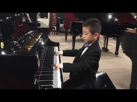 Mozart Piano Sonata No. 16 in C Major K. 545 1st movement by William Zhang (6 Years Old)