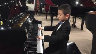 Mozart Piano Sonata No. 16 in C Major K. 545 1st movement by William Zhang (6 Years Old)