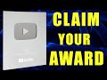 HOW TO GET THE SILVER PLAY BUTTON AWARD!!! | CLAIM YOUR 100,000 subscriber award here!