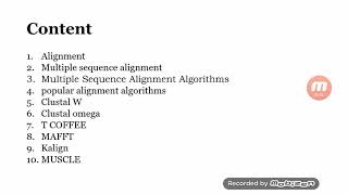 Multiple sequence alignment techniques - Bioinformatics