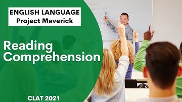 Reading Comprehension | ENGLISH LANGUAGE | Project Maverick | #CLAT 2021