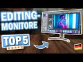 Top-5 Beste Monitore für Videoschnitt und Bildbearbeitung [Test &amp; Vergleich]