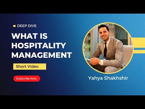 Video: Kas ir BS Hospitality Management?