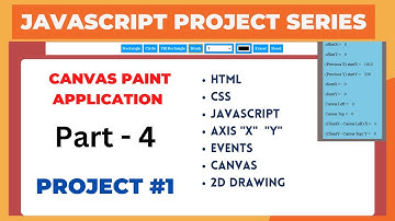 Part-4 HTML5  Canvas Paint  App using  HTML, CSS and JavaScript.  #javascript  #html5 #canvas #css