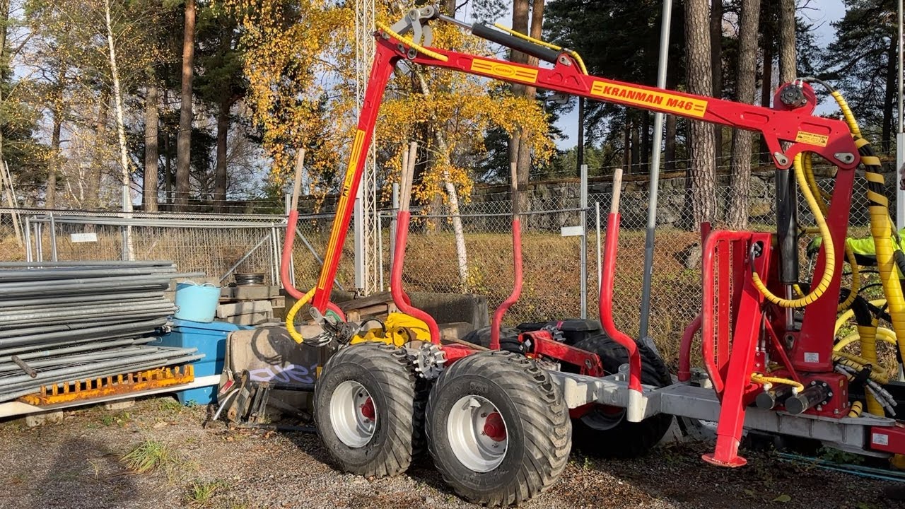 Köp Griplastarvagn Kranman T5000EX med M46 kran på Klaravik