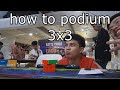 how did I podium 3x3 (8.09 Official Average)
