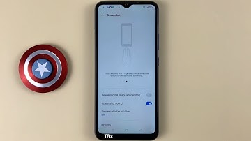 How to swipe and hold 3 fingers to take phone screenshots, scrolling screenshots on Realme C15