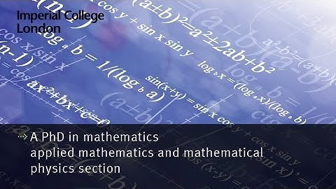 A PhD in mathematics - applied mathematics and mathematical physics section