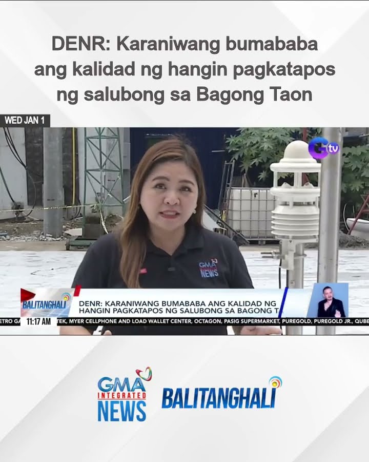 DENR - Karaniwang bumababa ang kalidad ng hangin pagkatapos ng salubong... | Balitanghali