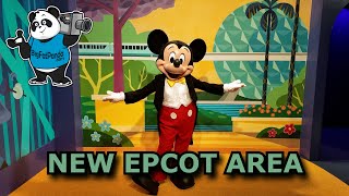 NEW Epcot Meet & Greet - Mickey Mouse, Goofy and Minnie Mouse - Cast Preview Communicore Hall