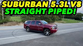 2009 Chevy Suburban 5.3L V8 EXHAUST w/ STRAIGHT PIPES!