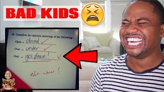 Funny Detention Slips \& Funniest Kid Test Answers (PT 2) | Alonzo Lerone