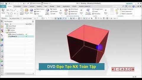Bài 2  Cách sử dụng chuột Pan, Zoom, Move, Rotate và các tùy chọn trong Apllication Status Bar NX11