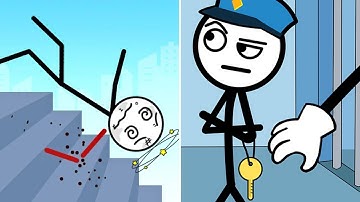 Ragdoll Break: Kick Loser VS Thief Puzzle: to pass a level - Satisfying ASMR Gameplay ALL Levels