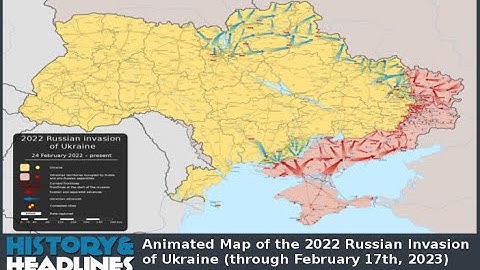 Animated Map of the 2022 Russian Invasion of Ukraine (through February 17th, 2023)