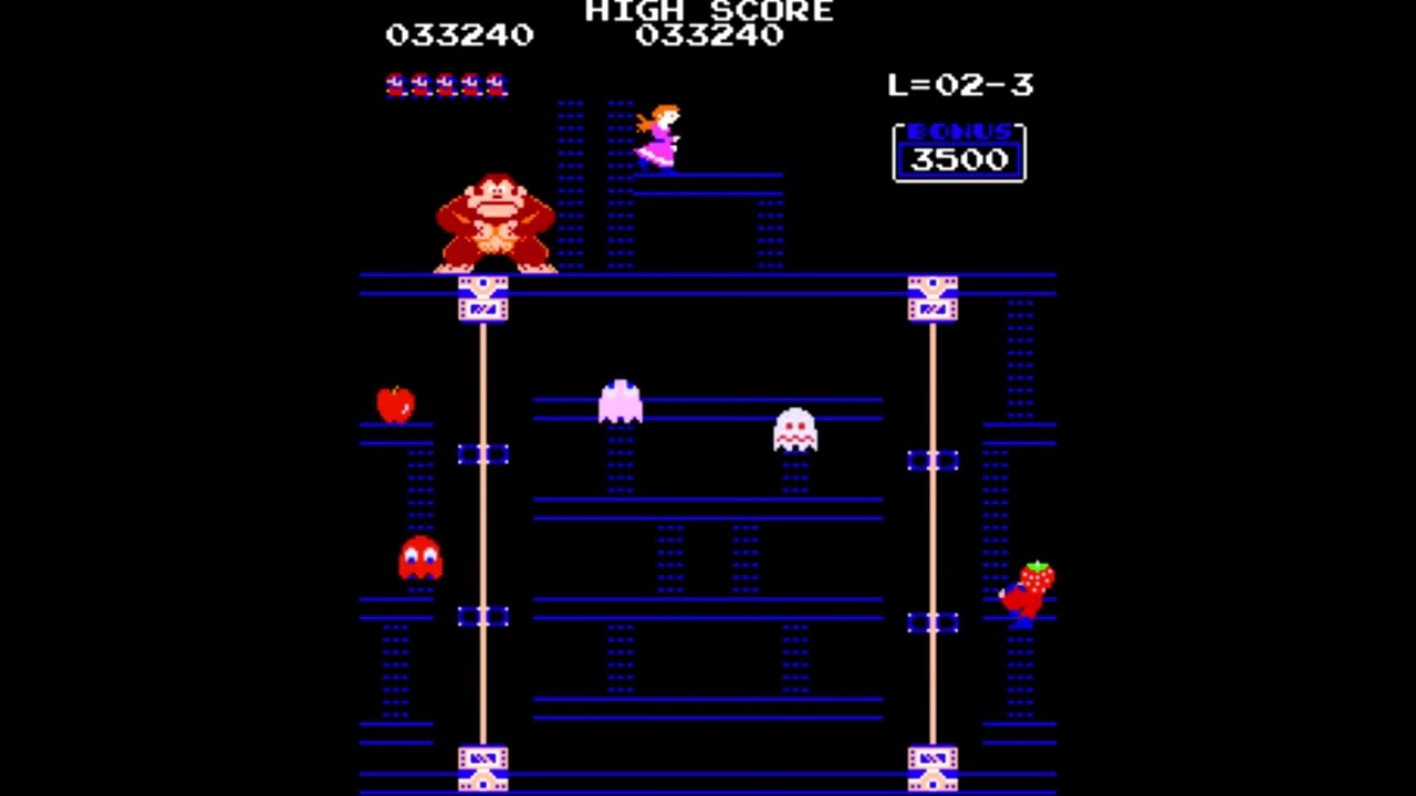 Donkey Kong Pac-Man Crossover (Donkey Kong Homebrew)