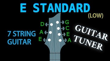 E STANDARD (7 String Guitar) GUITAR Tuning (Tuner)