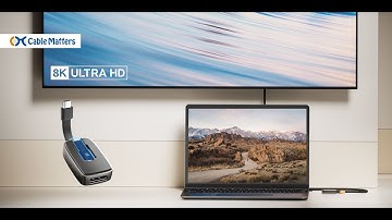 Cable Matters Foldable 8K USB C to DisplayPort 1.4 Adapter, Support 4K@144Hz / 8K@60Hz with HDR