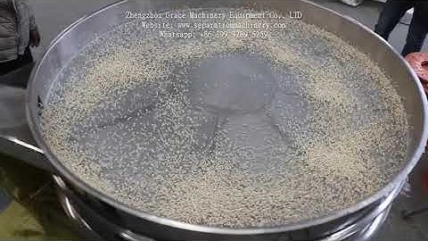 Rotary Vibrating Screen Sieving Cereal Grains Working Video