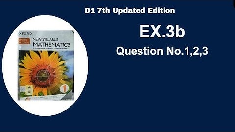 Exercise 3B Question#1,2,3 updated 7th edition Topic Percentages  O-level students