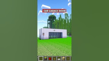 Minecraft Working Car Garage Door Tutorial! #minecraft #shorts