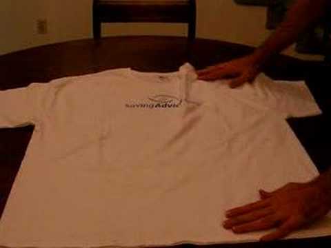 Easiest Way To Fold T-Shirt - YouTube