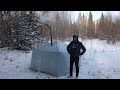 Доработка самодельной палатки для ночевок зимой в лесу