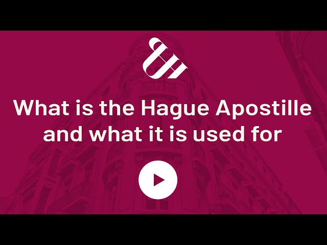 What is the Hague Apostille and what it is used for - YouTube
