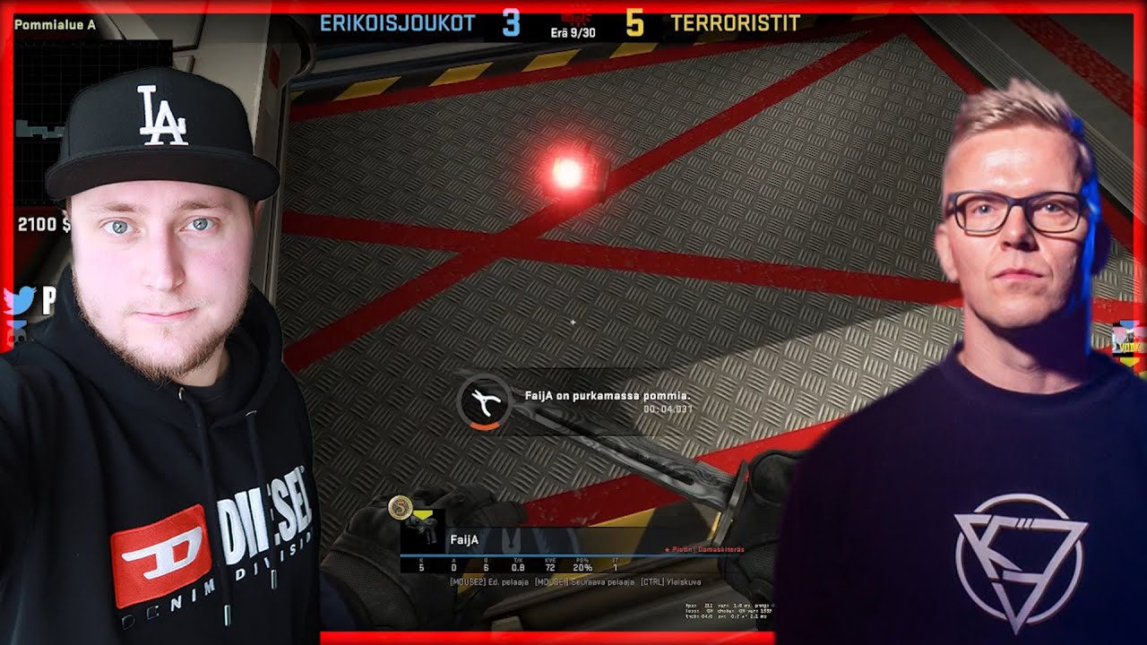 NINJA DEFUSE CS:GO SUOMI ft. FaijaRektaa - YouTube