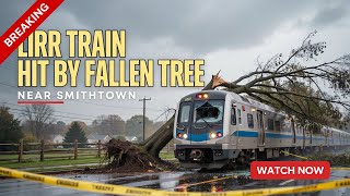 LIRR Train Damaged After Hitting Fallen Tree Near Smithtown