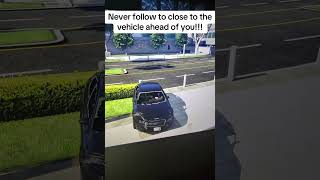 Keep about 2 to 3 car distances away from the vehicle that you #GTAv #MRRoadReady #DrivingLesson