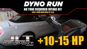 2018-2023 Ford Mustang GT 5.0L Dyno Run - Stock vs JLT No Tune Required Intake Kit 10-15 Horsepower