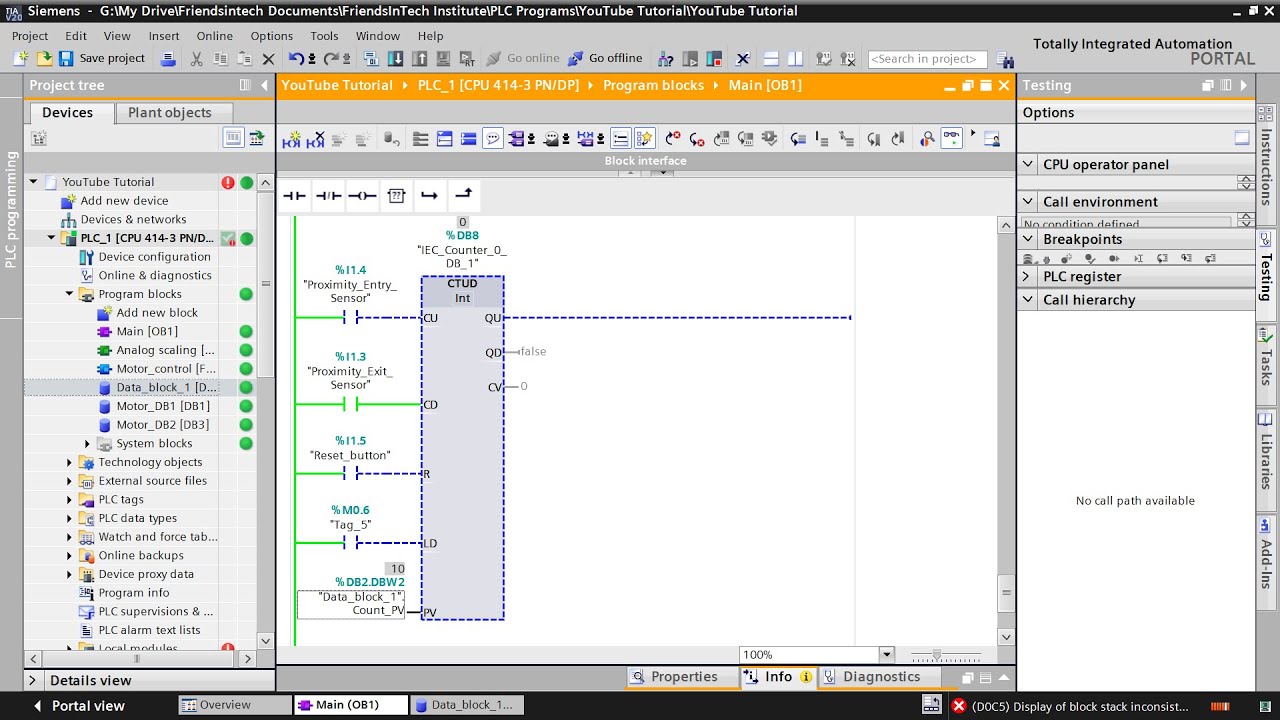 Counters in PLC Programming | CTU, CTD & CTUD Explained in TIA Portal ...