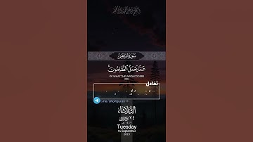 "تلاوة عذبة وخاشعة بصوت الشيخ ياسر الدوسري| قرآن كريم يلامس القلوب ويبعث الطمأنينة ✨#ياسر_الدوسري