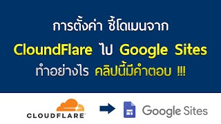 การตั้งค่า ชี้โดเมนจาก CloudFlare ไปยัง Google Sites