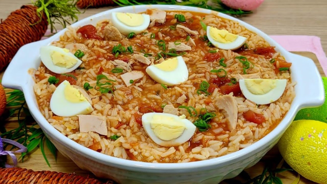 RECEITA ECONÔMICA E DELICIOSA DE ARROZ DE ATUM PARA SEXTA-FEIRA SANTA - RECEITA DE PÁSCOA