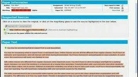 SafeAssign Tutorial in Blackboard