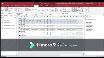 Tutorial membuat Query Report dan Form pada Ms. Access